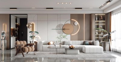 现代客餐厅3D模型下载